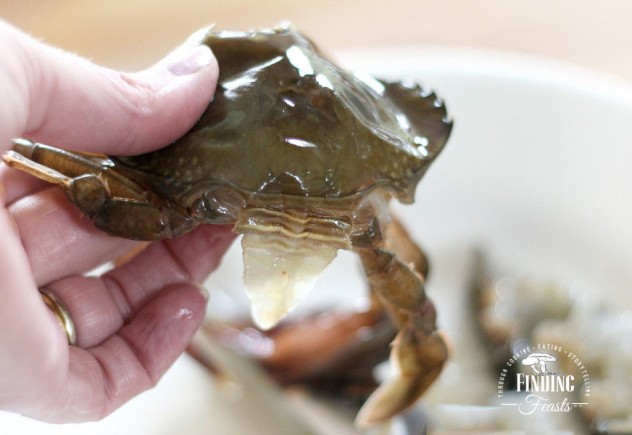 Finding Feasts -How to clean Soft Shell Crab