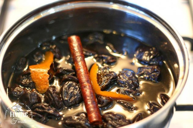 Finding Feasts - Prunes in Spiced Port Syrup