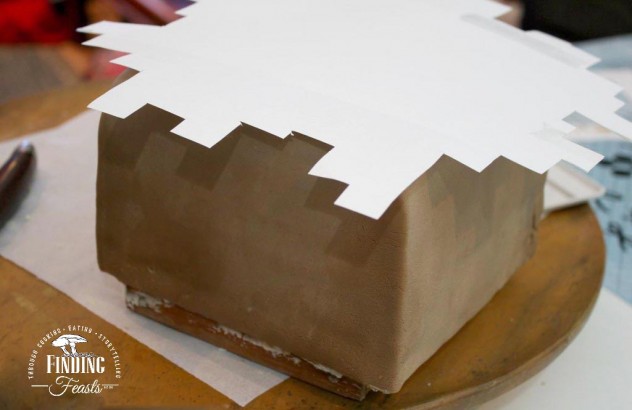 Finding Feasts - Checkered Minecraft Cake 9