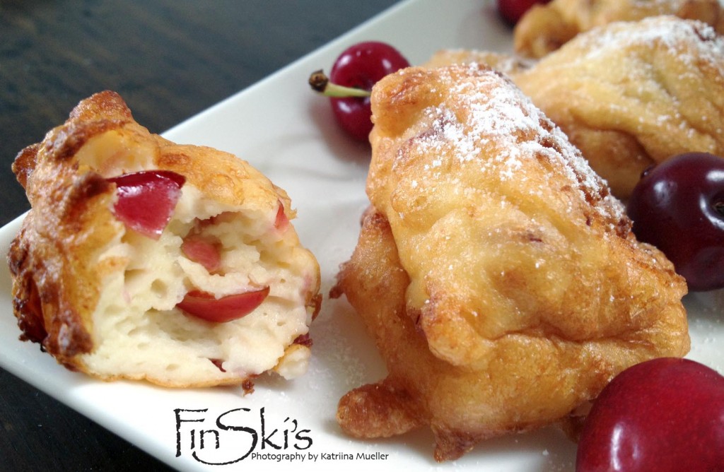 FinSkis Cherry and Lemon Ricotta Puffs