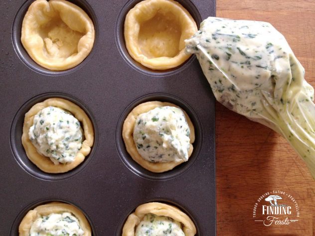 Mini Spinach and Ricotta Tarts