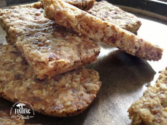Finding Feasts - Crunchy Barley and Oat Bars