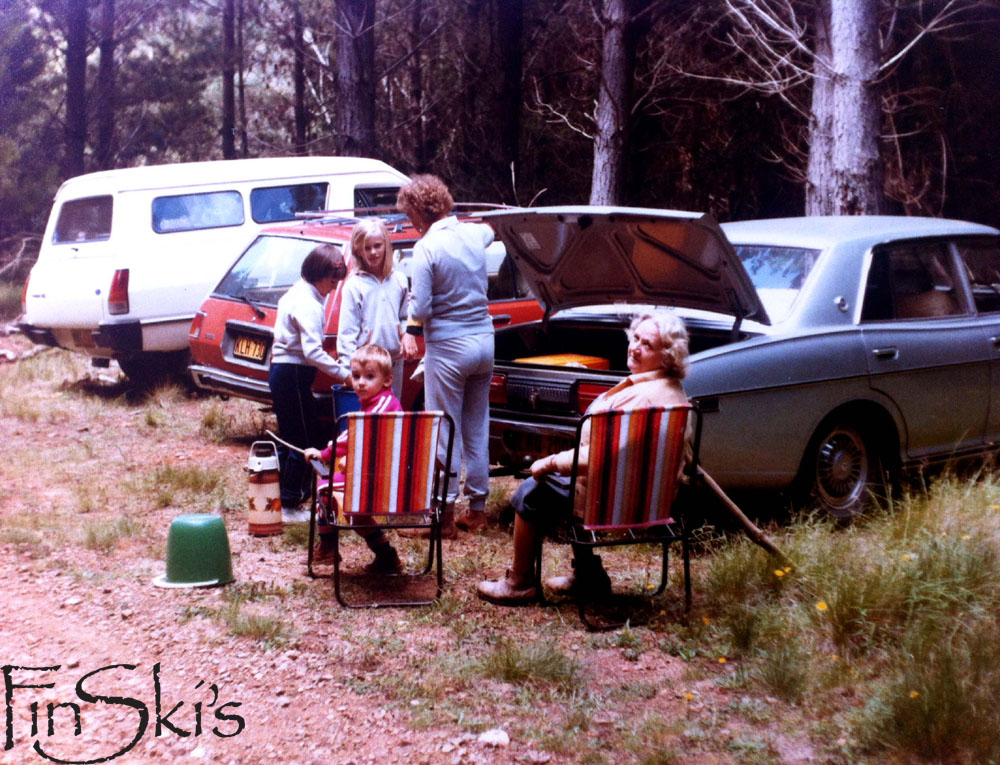 1980 me and Babcia at Belanglo Forest