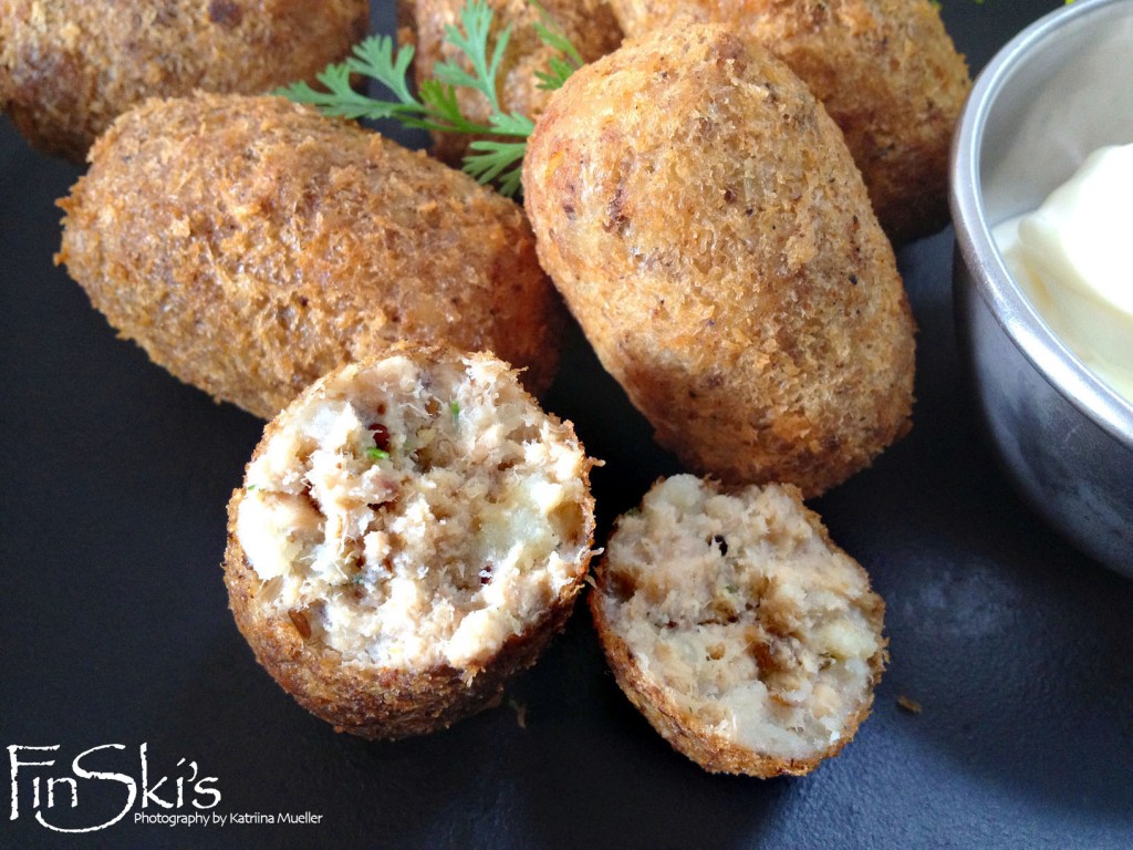 FinSkis  Baharat and Panko Crusted Salmon Croquettes