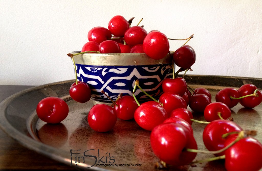 Chai Spiced Cherry Compote in Port Syrup