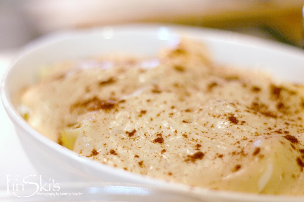 Smoked Salmon Gratin with a Dry Salsa Verde