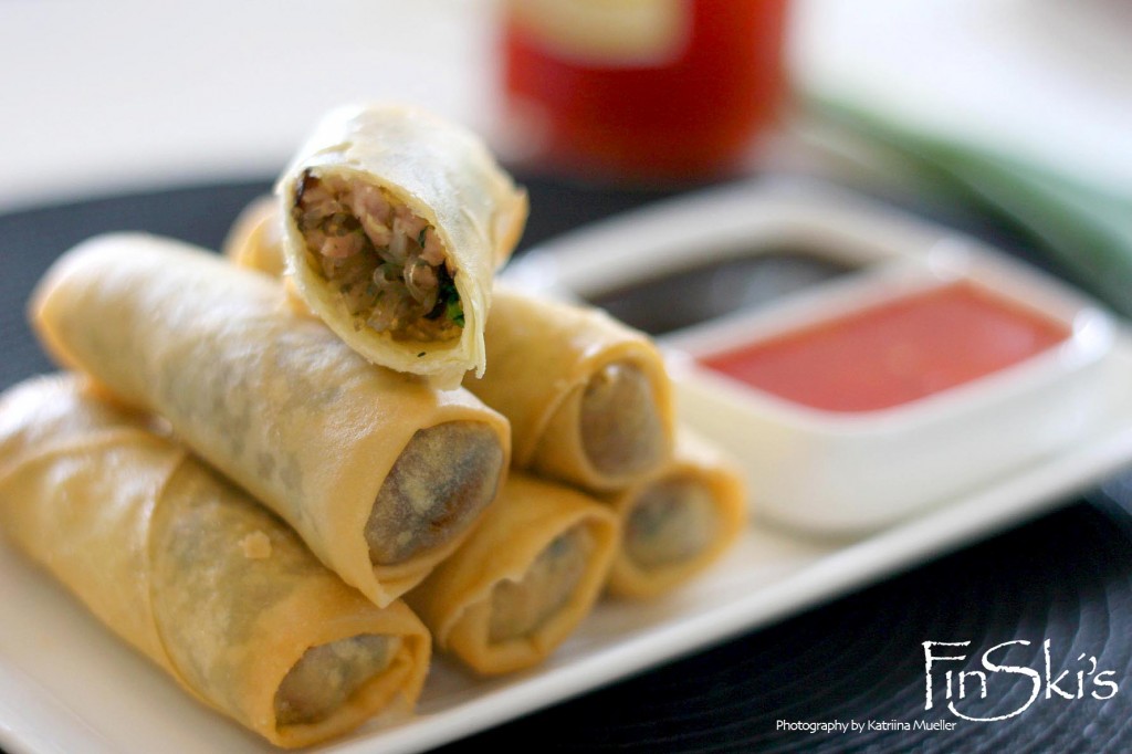 Shiitake and Pork Spring Rolls