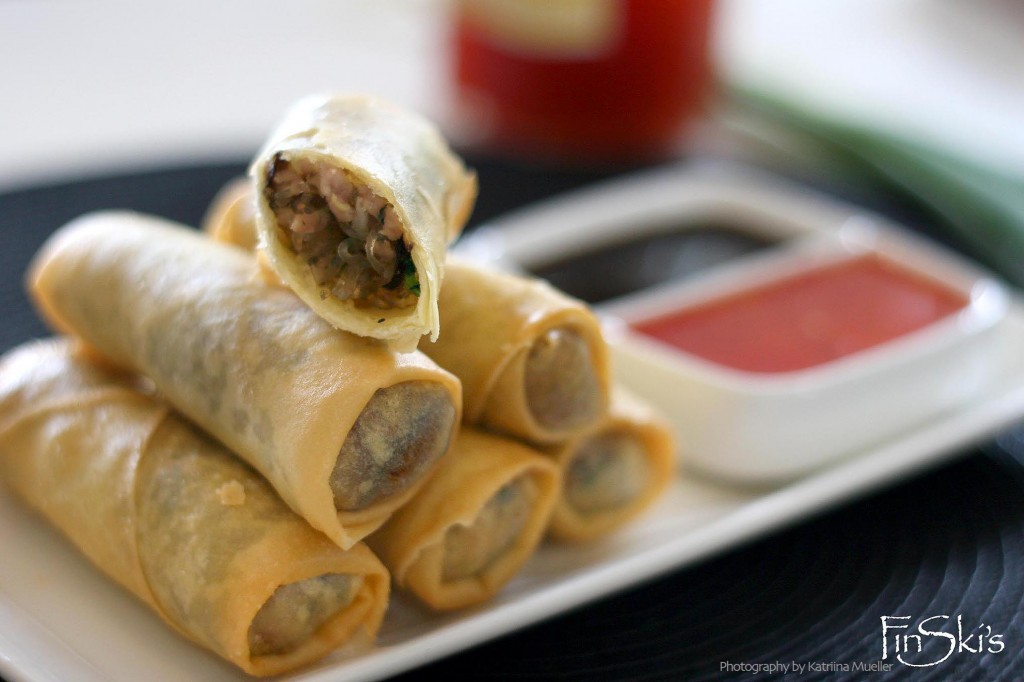 FinSkis Pork and Shiitake Spring Rolls