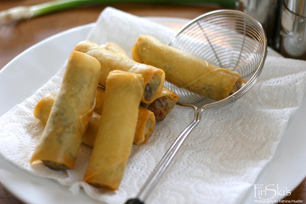 Shiitake and Pork Spring Rolls