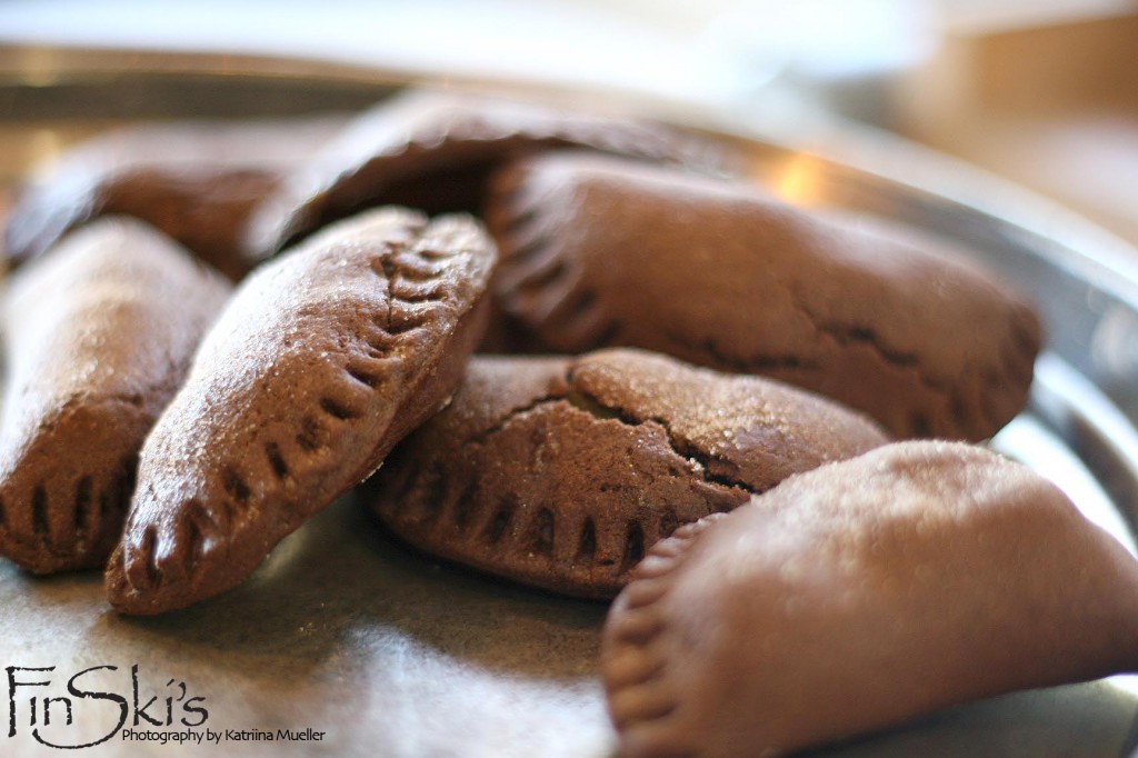 Spiced Pear and Apple Chocolate Empanadas w/ Sweet Cayenne Pepper Dusting
