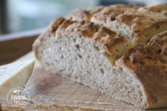 Finding Feasts - Wild Yeast Mixed Grain Sourdough Bread