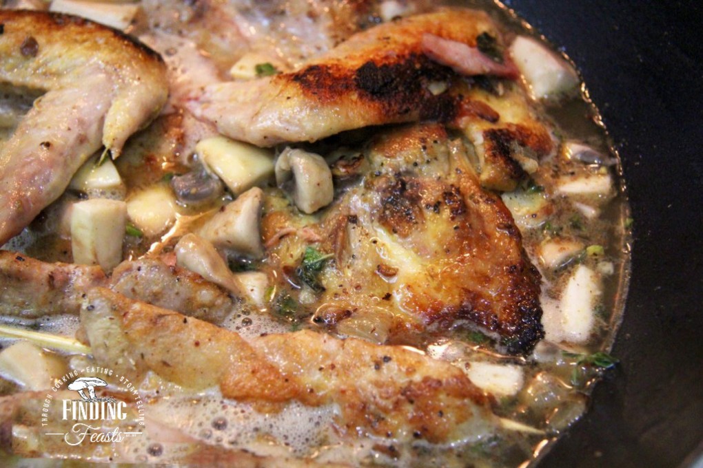 Coq au Chardonnay | Chicken in Wine Casserole