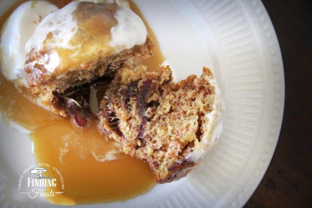 Warm Sticky Date Pudding w/ Butterscotch Sauce