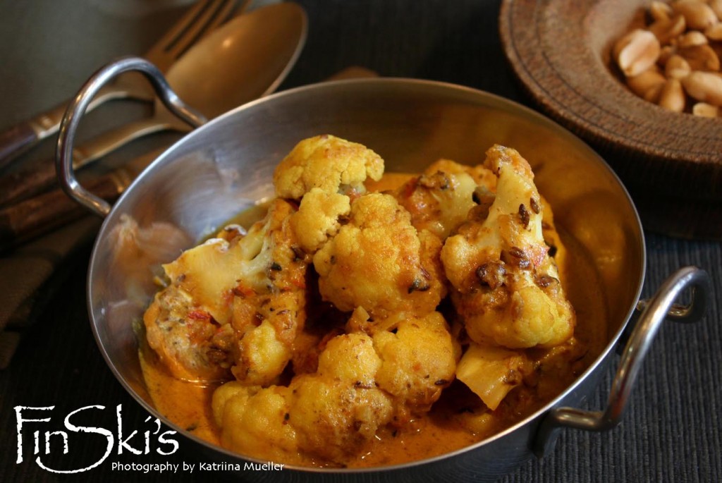 Cauliflower in a Coconut Curry