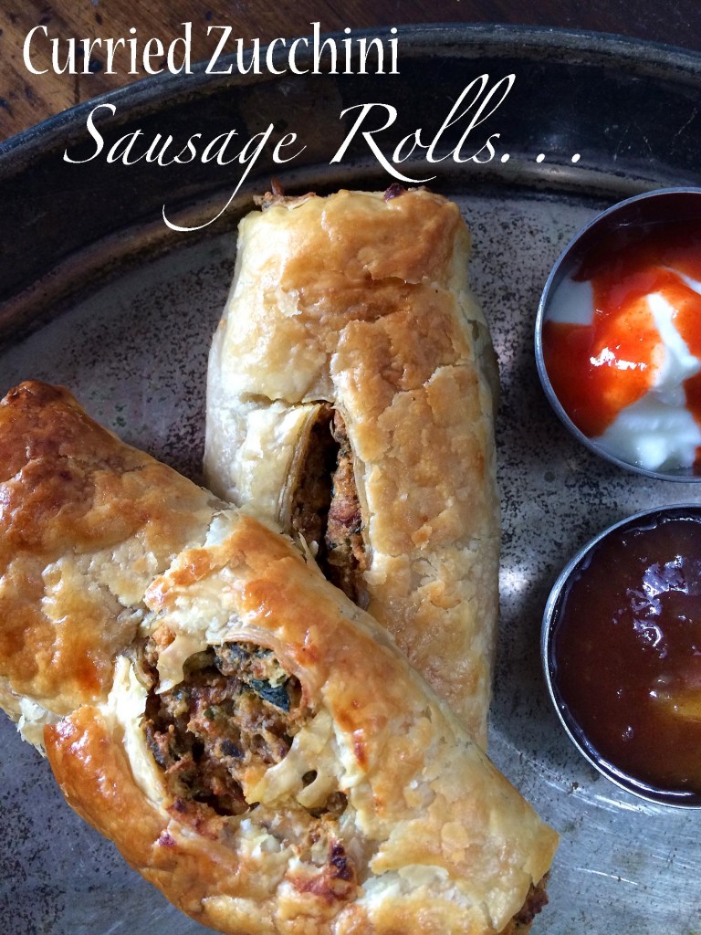 Curried Zucchini Sausage Rolls