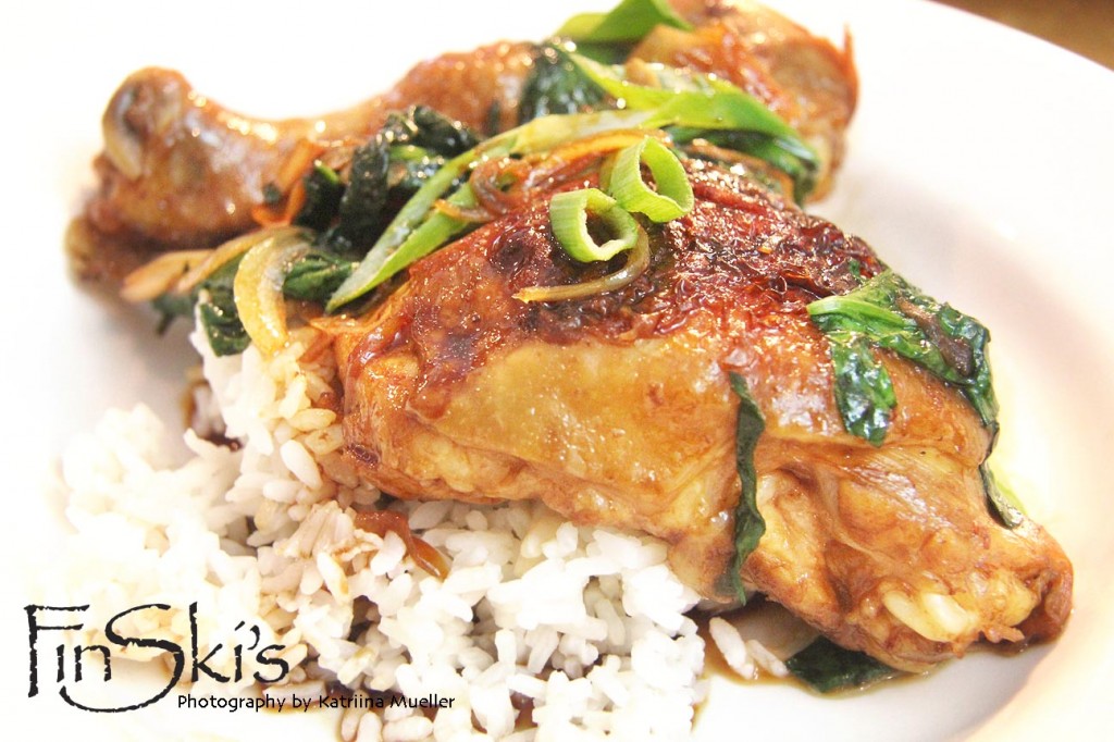 Chicken w/ Lap Cheong and Spinach