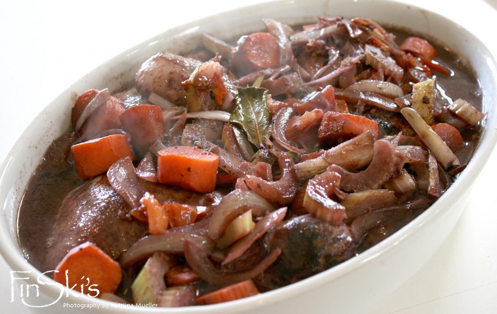 Coq Au Vin aka Chicken in Wine Casserole