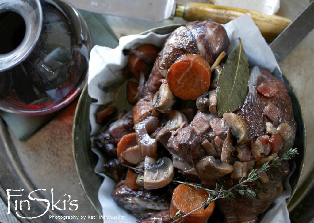 Coq Au Vin aka Chicken in Wine Casserole