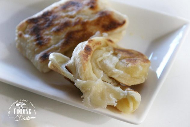 Roti Canai using Pizza Dough, a step by step
