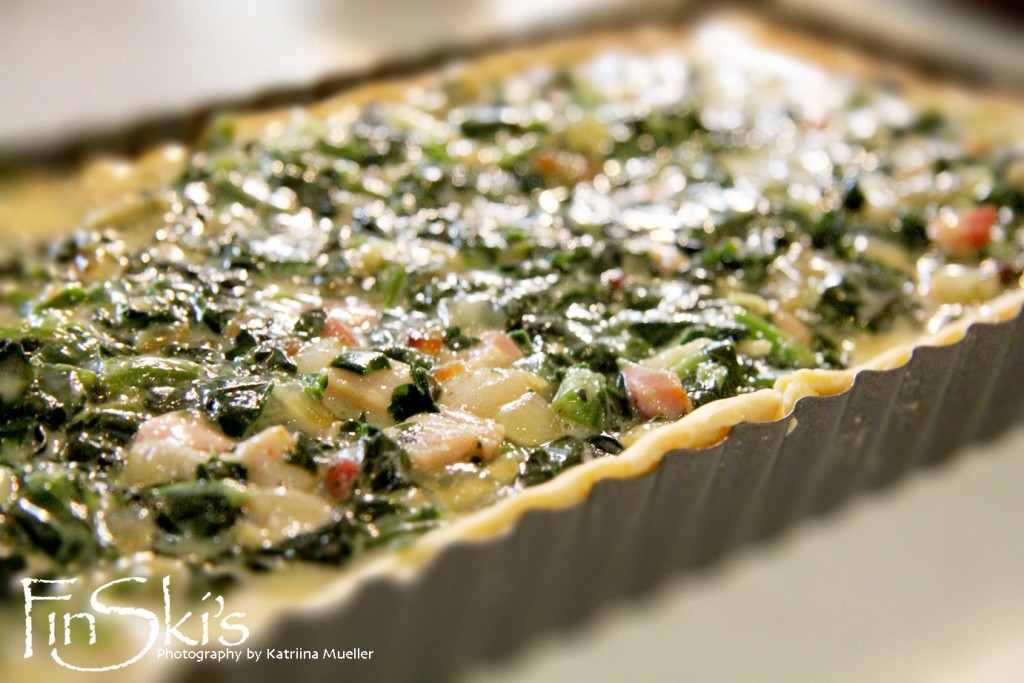 Spinach & Bacon Tart