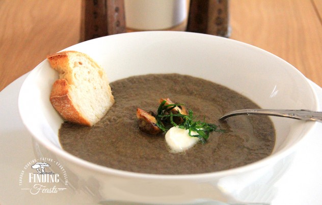 Finding feasts - Wild mushroom soup