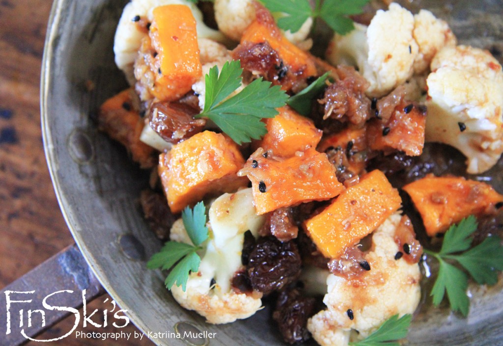 Pumpkin & Cauliflower in Sweet Tamarind Masala