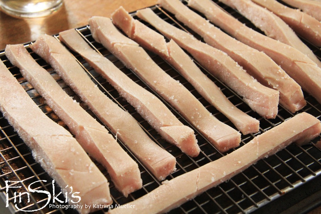 Pork Sticks w/ Spicy Cumin Salt aka Pork Scratchings