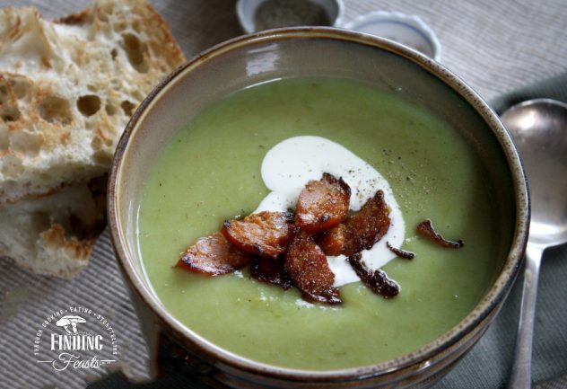 Finding Feasts - Asparagus and Chorizo Soup 1