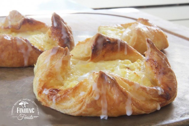 Finding Feasts - Danish Sweet Cheese Pastries From Scratch 2