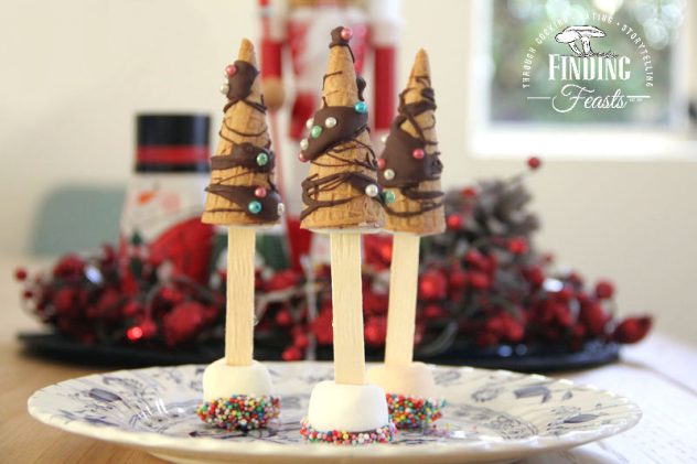 Christmas Tree Ice Cream Cones