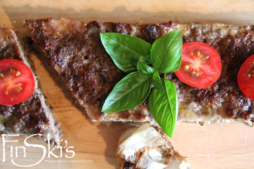 Beef & Mushroom Meatloaf w/ Roasted Garlic