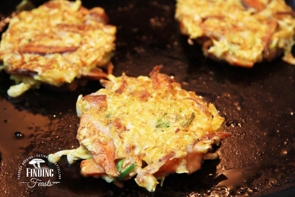 Finding Feasts - Pine Mushroom Okonomiyaki