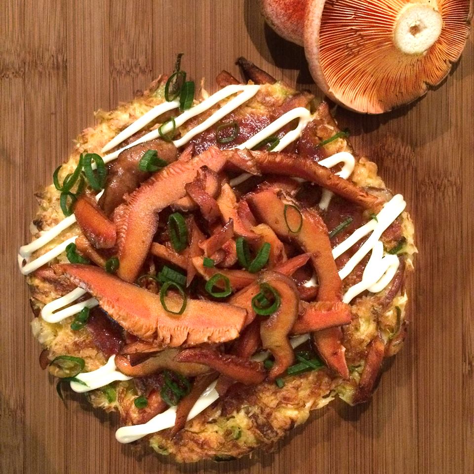 Click for Pine Mushroom Okonomiyaki recipe