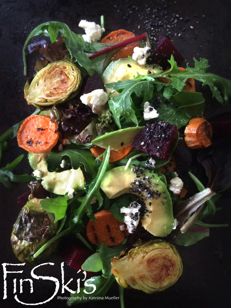 Roast Vegetable Salad w/ Black Sesame Gomasio