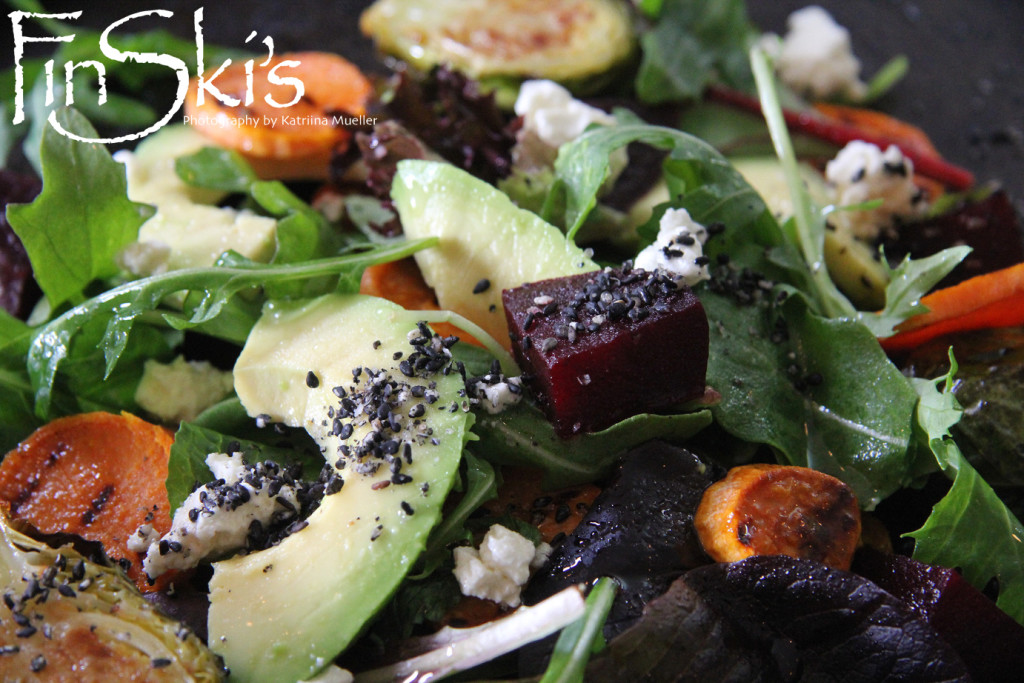 Roast Vegetable Salad w/ Black Sesame Gomasio