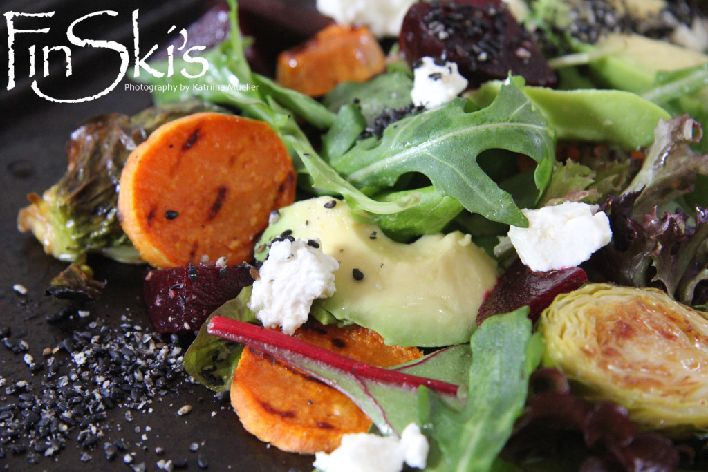 Roast Vegetable Salad w/ Black Sesame Gomasio