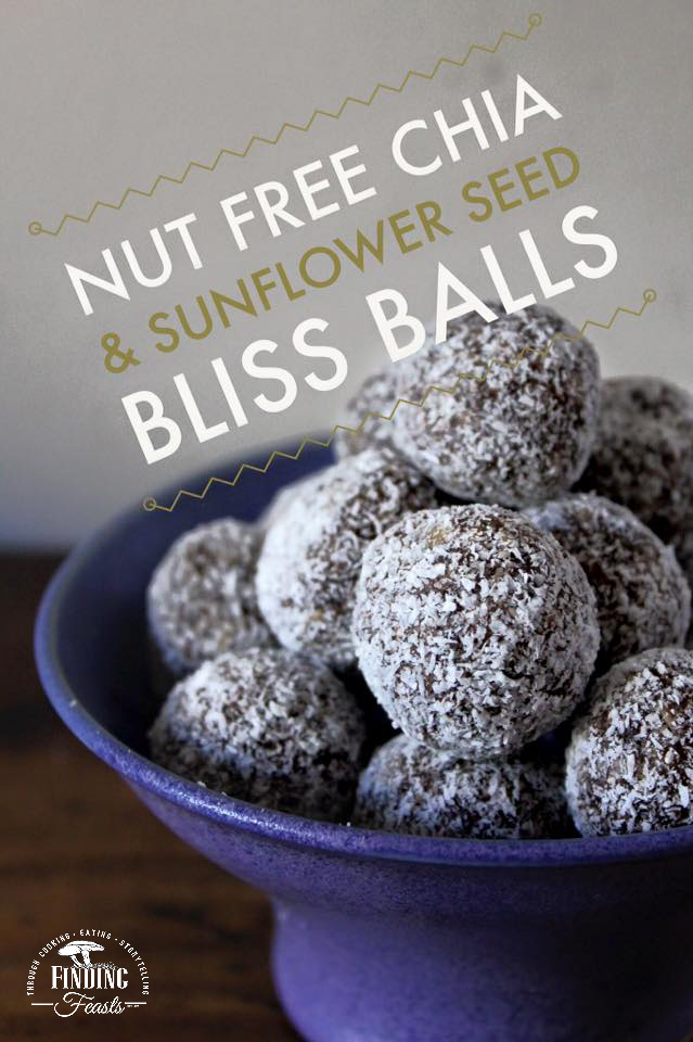 Nut Free Chia & Sunflower Seed Bliss Balls