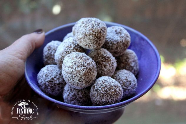 Finding Feasts - Nut Free Chia and Sunflower Seed Bliss Balls