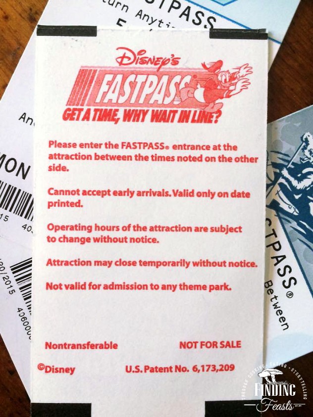 Finding Feasts - Disneyland Fastpass tips