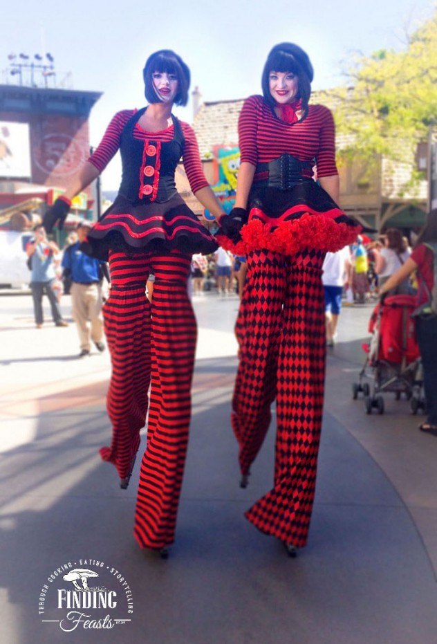 Finding Feasts - Universal Studios California Stilt Walkers