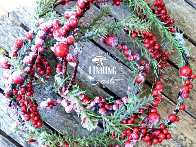 Finding Feasts - Christmas Floral Head Wreath