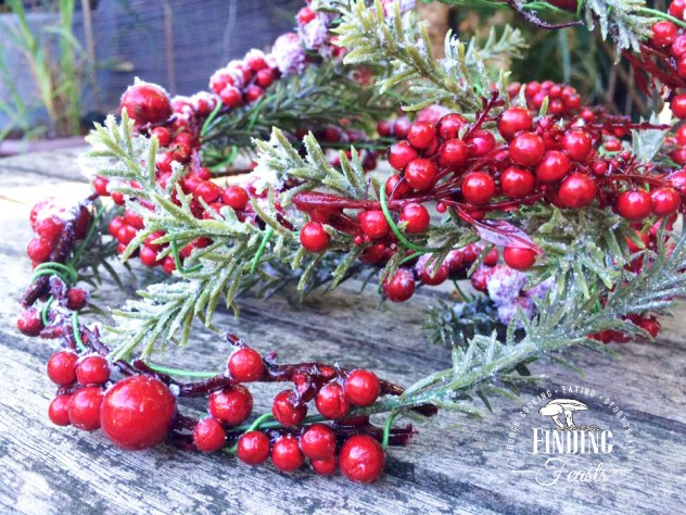 Finding Feasts - Christmas Floral Head Wreath