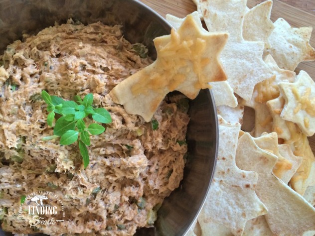 Finding Feasts - Sardine Dip w Christmas Dippers