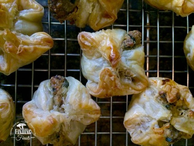 Finding Feasts - Cheesy Mushroom Puffs