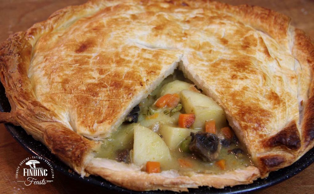 Family Sized Curried Vegetable Pie