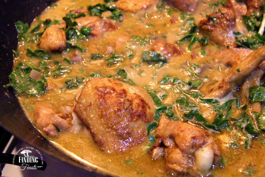 Paprika Chicken Silverbeet Wine