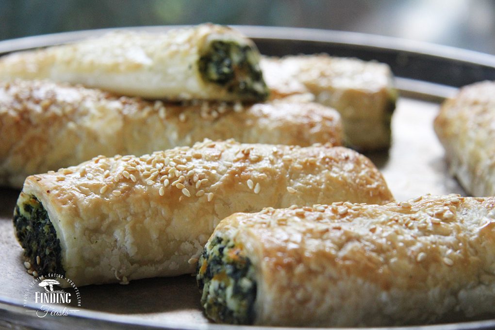 Roasted Pumpkin, Spinach, Feta & Ricotta Sausage Rolls