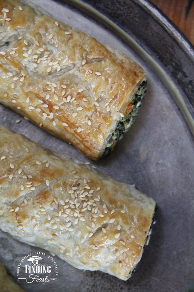 Roasted Pumpkin Spinach Feta Rolls