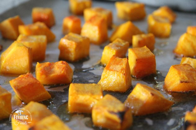 Roasted Pumpkin Spinach Feta Rolls