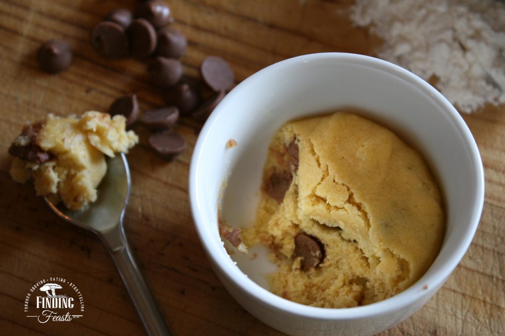 Microwave Individual Chocolate Chip Cookie Cups